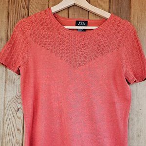 NEW RQT Petite Orange Short Sleeve Shirt